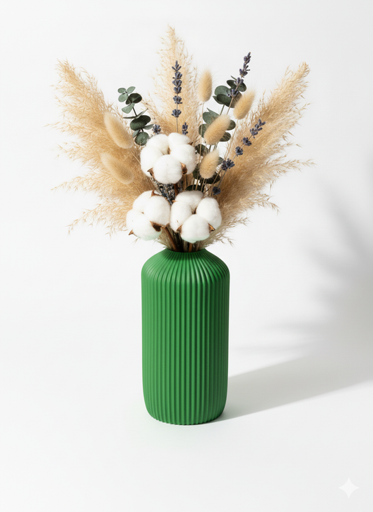 Minimalistische 3D-Druck Vase "Linea" – Modernes Design für dein Zuhause