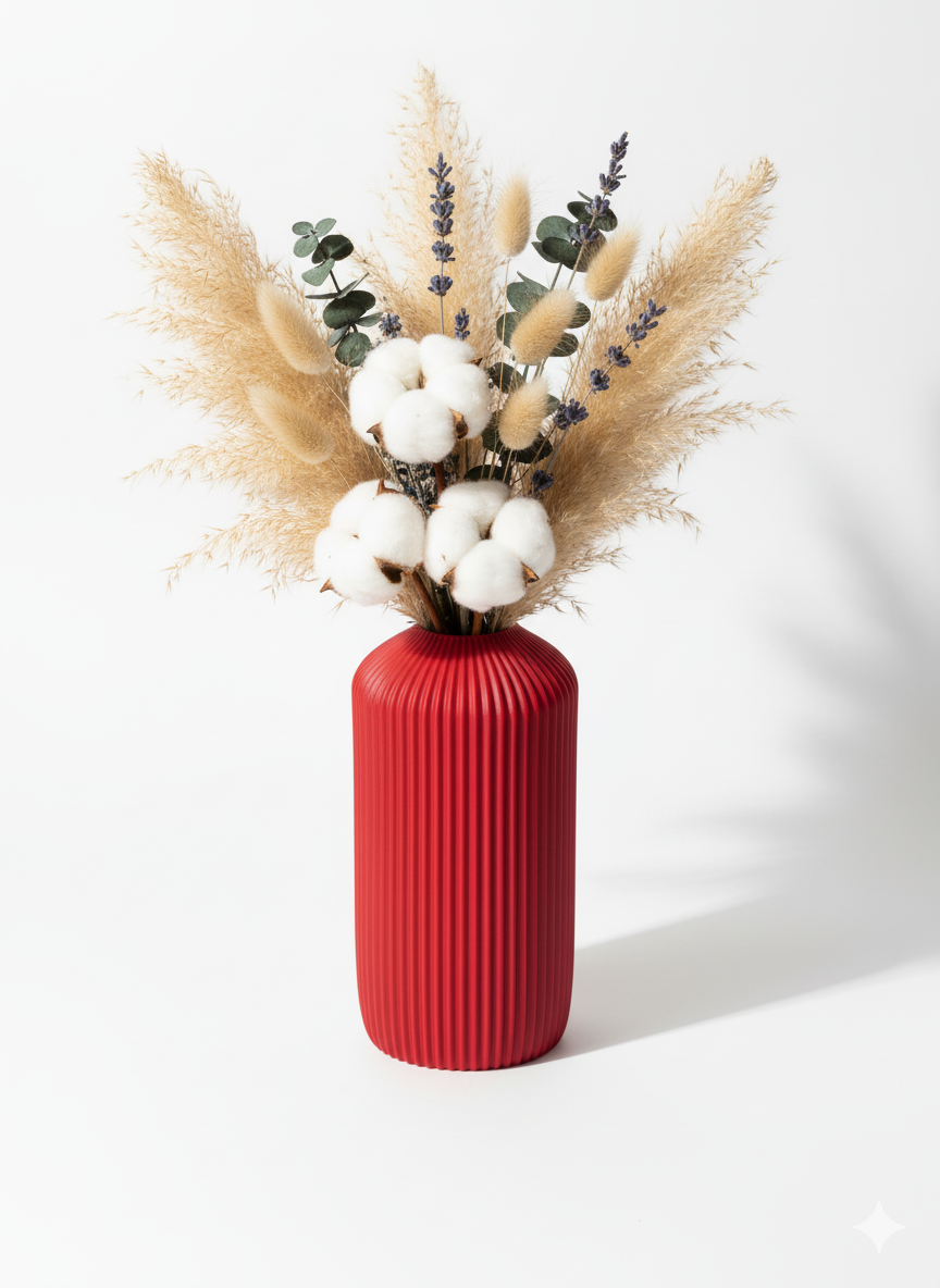 Minimalistische 3D-Druck Vase "Linea" – Modernes Design für dein Zuhause