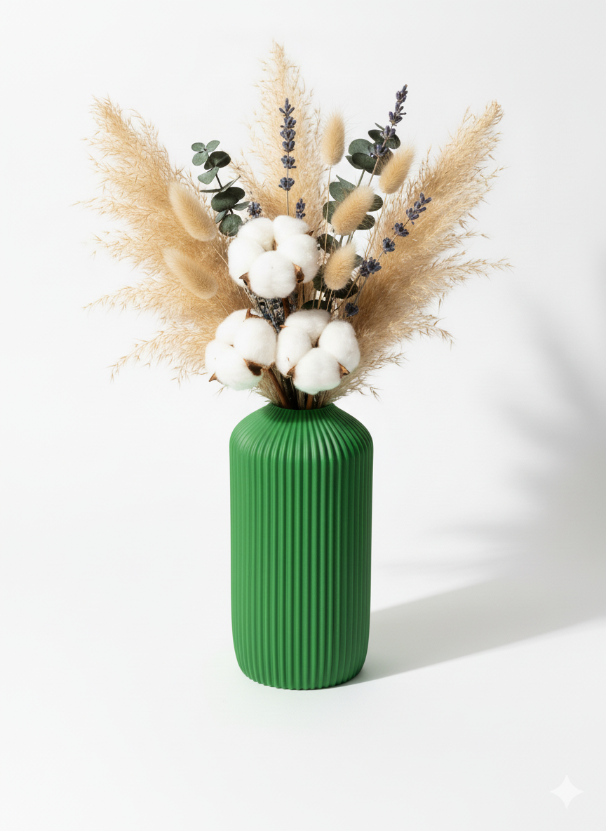 Minimalistische 3D-Druck Vase "Linea" – Modernes Design für dein Zuhause