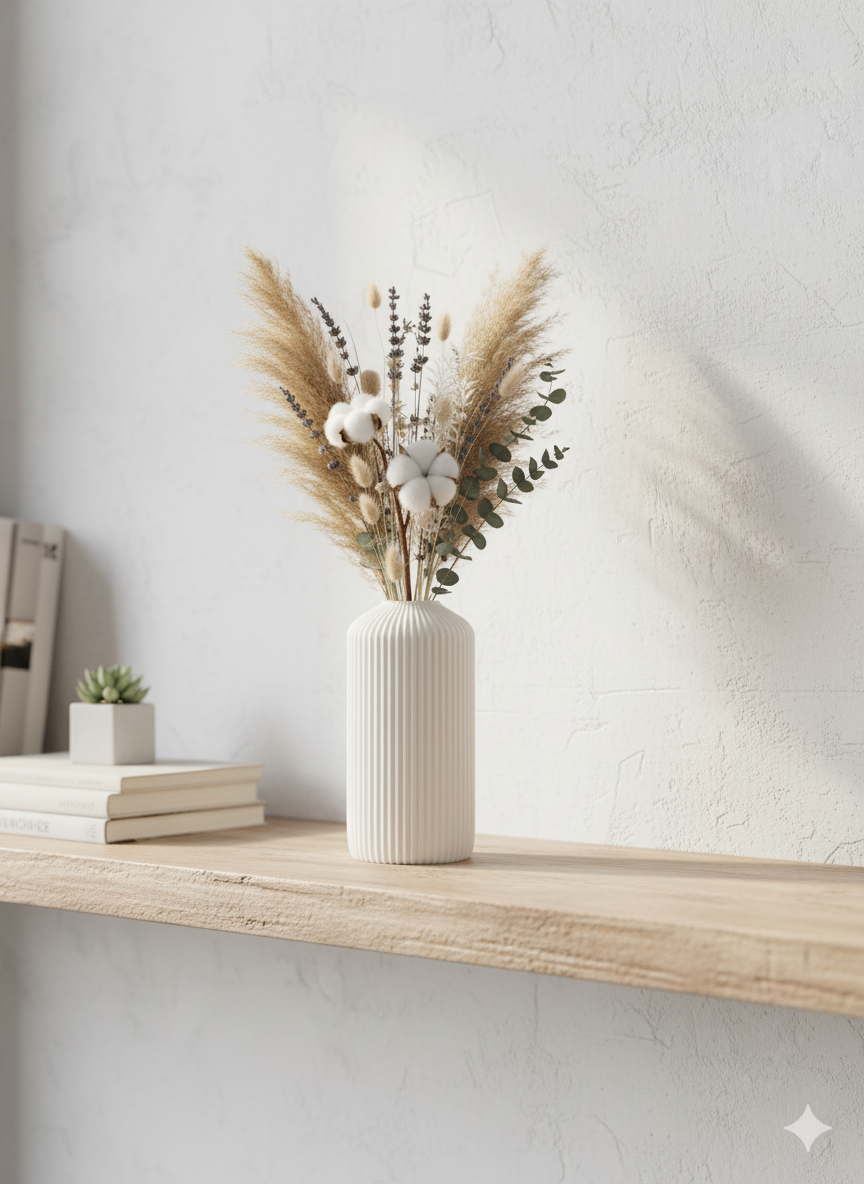 Minimalistische 3D-Druck Vase "Linea" – Modernes Design für dein Zuhause