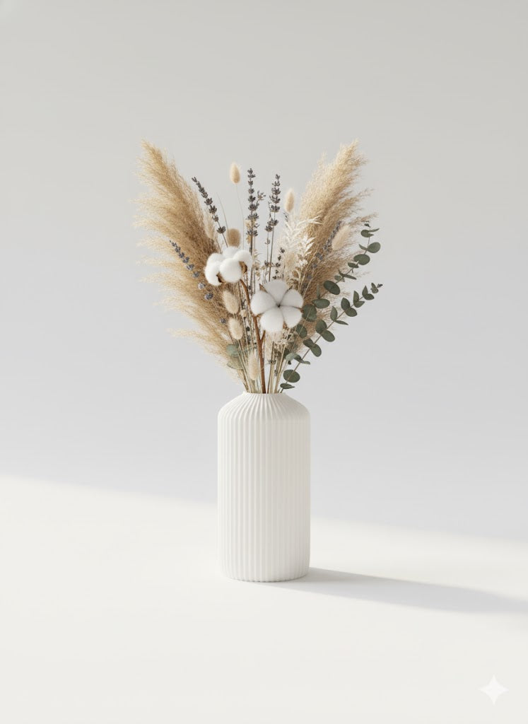 Minimalistische 3D-Druck Vase "Linea" – Modernes Design für dein Zuhause